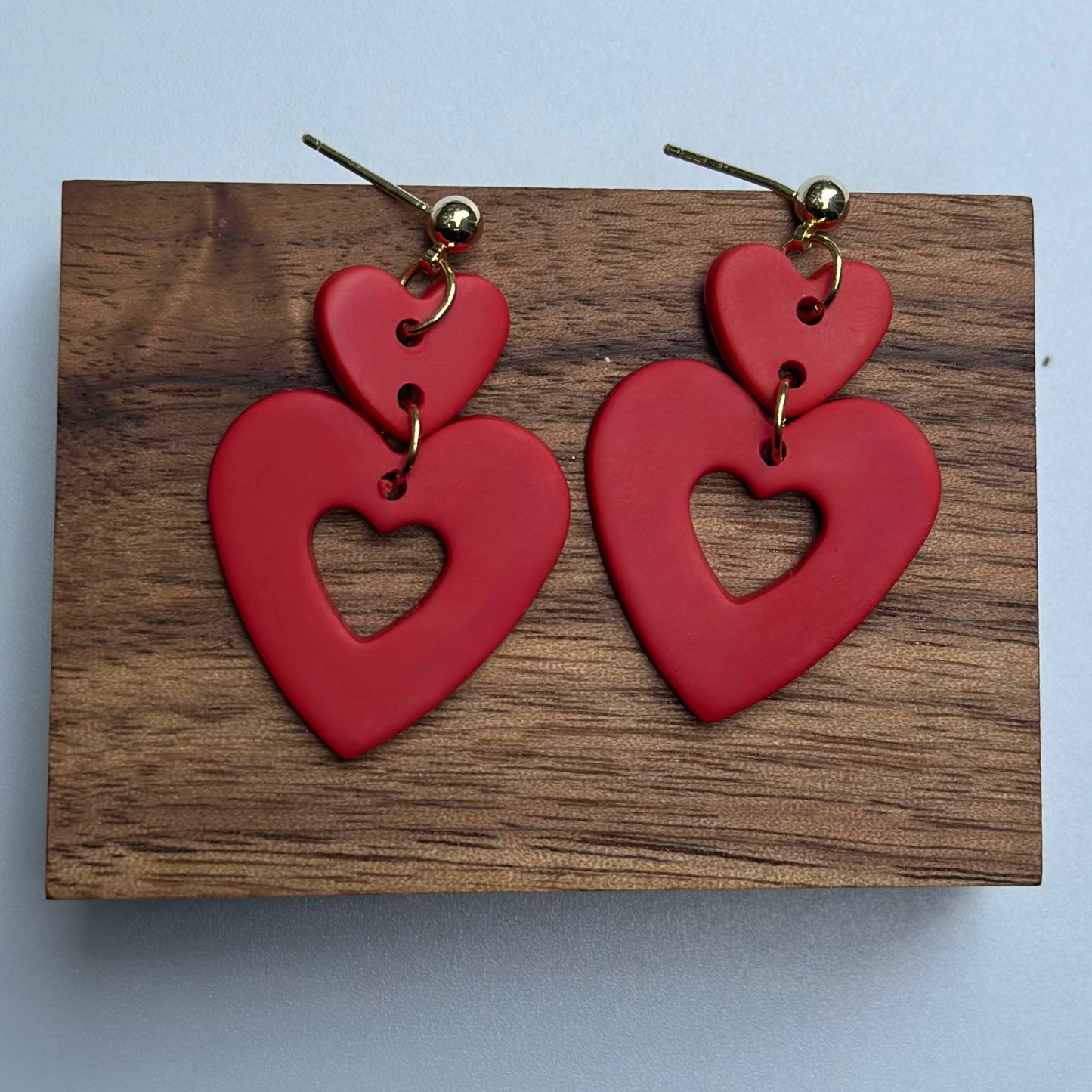 Double Hearts Dangles